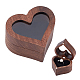 коробки для хранения колец из дерева в форме сердца(CON-WH0087-50)-1