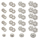 24Pcs 4 Style Alloy & Brass Snap Buttons(FIND-NB0003-66P)-1