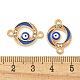 Alloy Blue Enamel Connector Charms(ENAM-S003-02A)-3