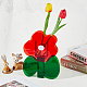 vase en plastique en forme de fleur(DIY-WH0227-16)-6