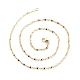 Brass Oval Link Chains Necklace for Women(X-NJEW-P265-09G)-3