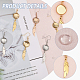 6 Pairs 6 Color Blank Clear Glass Dome Dangle Earrings(EJEW-AB00013)-5
