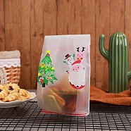 Plastic Bag, Treat Bag, Christmas Theme, Bakeware Accessoires, for Mini Cake, Cupcake, Cookie Packing, Excluding Stickers, Christmas Tree Pattern, 85x60x220mm, 50pcs/bag(BAKE-PW0007-169B-03)