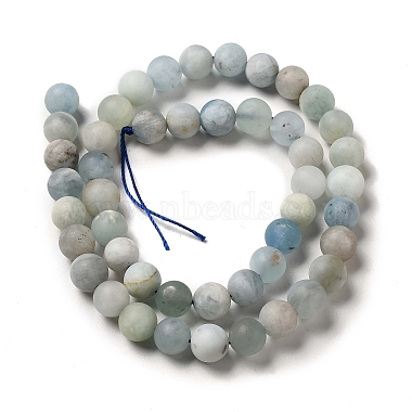 Natural Aquamarine Beads Strands(G-I349-01C)-2