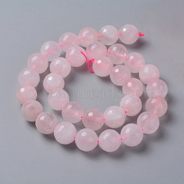 Natural Rose Quartz Beads Strands(G-C065-12mm-3)-2