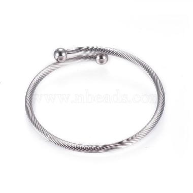 bracelets en acier inoxydable résistant au ternissement 304(BJEW-D431-01)-2