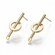 Brass Stud Earring Findings(KK-R132-059-NF)-1