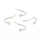 Crochets de boucle d'oreille en acier inoxydable à placage ionique (ip)(STAS-L211-15-M)-1
