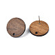 Accessoires de boucles d'oreilles en bois de noyer(X-MAK-N032-043)-3