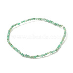 Natural Emerald Round Beaded Stretch Bracelet, Gemstone Jewelry for Women, Inner Diameter: 2-3/8 inch(6.1cm), Beads: 2mm(BJEW-JB07748-02)