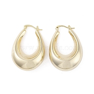 Brass Hoop Earrings, Bag, Golden, 40x12mm(EJEW-B046-06G)