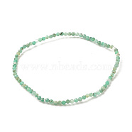 Natural Emerald Quartz Round Beaded Stretch Bracelet, Gemstone Jewelry for Women, Inner Diameter: 2-3/8 inch(6.1cm), Beads: 2mm(BJEW-JB07748-02)