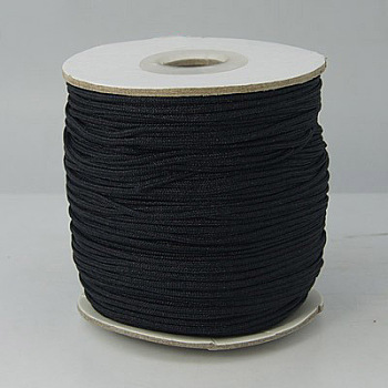 Nylon Thread, Round, Black, 2mm in diameter, about 71.08 yards(65m)/roll