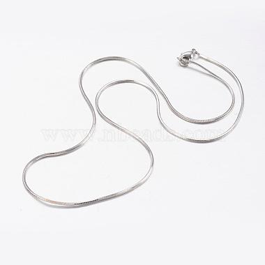 Brass Snake Chain Necklaces(MAK-L009-01P)-2