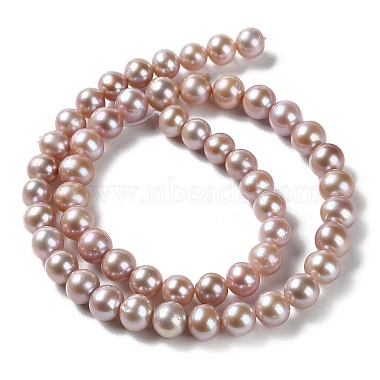 perles de nacre naturelle brins(PEAR-E018-21)-2