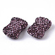 Handmade Polymer Clay Rhinestone Beads(RB-T017-10D)-2