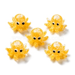 Handmade Bumpy Lampwork Beads Strands, Octopus, Orange, 15x25x4mm, Hole: 1.4mm(LAMP-N021-37D-01)