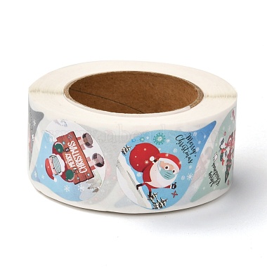 Christmas Theme Teardrop Roll Stickers(DIY-B031-01)-2