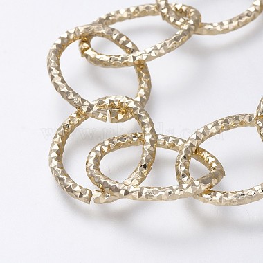 Алюминиевые текстурированные браслеты и ожерелья-цепочки(SJEW-JS01094-03)-4