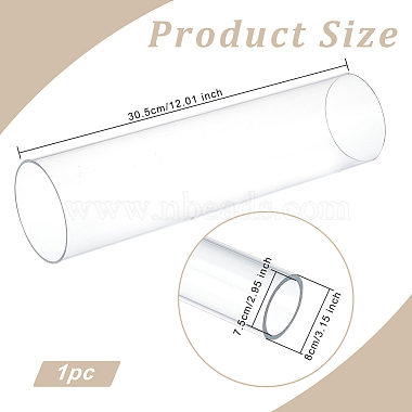 Round Transparent Acrylic Tube(AJEW-WH0324-76E)-2