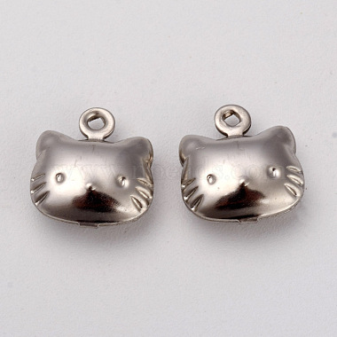 Stainless Steel Color Cat Stainless Steel Charms