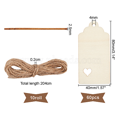 Laser Cut Wooden Big Pendants(WOOD-OC0001-62)-2