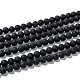 Chapelets de perles en agate noire naturelle(X-G-H056-6mm)-1