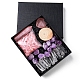 Natural Rose Quartz & Quartz Crystal & Amethyst Bullet & Heart & Nugget & Chips Gift Box(WG94197-03)-1