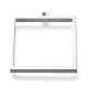 Non-Tarnish 304 Stainless Steel Open Back Bezel Pendants(STAS-K208-02P-A)-1