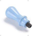 Pear Wood Handle, for Wax Seal Stamp, Wedding Invitations Making, Sky Blue, 56~59x23.5mm(AJEW-WH0113-81A)