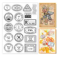 PVC Plastic Stamps, for DIY Scrapbooking, Photo Album Decorative, Cards Making, Stamp Sheets, Flower Pattern, 16x11x0.3cm(DIY-WH0167-56-950)