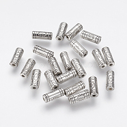 CCB Plastic Beads, Column, Platinum, 11x4mm, Hole: 1.5mm(CCB-J035-055P)