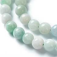 Natural Jadeite Beads Strands, Round, Grade A, 8mm, Hole: 1mm, about 50pcs/strand, 15.75 inch(40cm)(G-L568-001B)