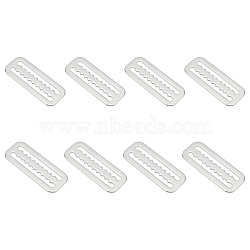 8Pcs Belt 316 Stainless Steel Slide Buckles, Rectangle, Stainless Steel Color, 60x24x2mm, Hole: 50.5x5mm(STAS-UN0051-32)