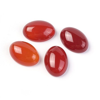 Natural Carnelian Cabochons, Oval, 14x10~10.5x4~5mm