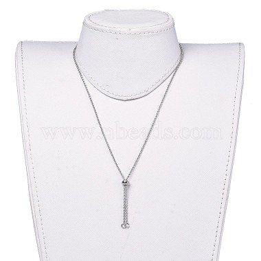 304 Stainless Steel Rolo Chain Lariat Necklace Making(AJEW-JB00491)-4