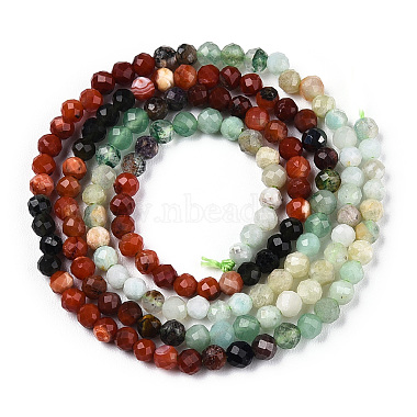 Natural & Synthetic Mixed Gemstone Beads Strands(G-D080-A01-02-14)-2