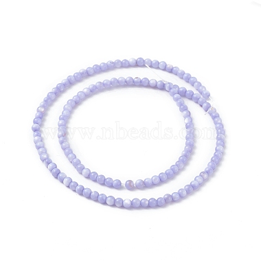 Lilac Round Freshwater Shell Beads