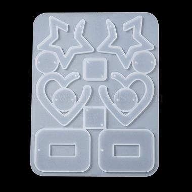 Mixed Shape Pendant & Links Silicone Molds(DIY-YW0006-71)-3