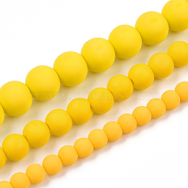 不透明なガラスビーズストランド(GLAA-T032-P8mm-MD08)-4