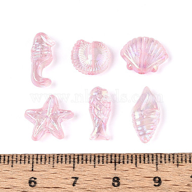 transparente Acrylperlen mit Ozeanmotiv(TACR-T028-69A)-3