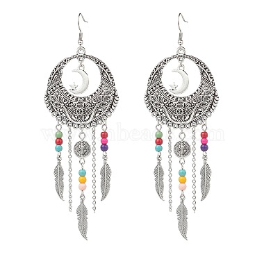 Colorful Synthetic Turquoise Earrings