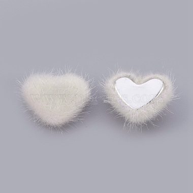 Faux Mink Fur Covered Cabochons(WOVE-F021-05S-08)-2