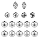 16Pcs 4 Style 201 & 304 Stainless Steel Beads(STAS-DC0014-51)-1