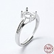 Rhodium Plated 925 Sterling Silver Finger Ring Components(STER-G027-17P)-1