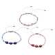 3шт. 3 набор браслетов из цветных плетеных бусин сглаза лэмпворк и стеклянных семян(BJEW-JB09574)-1
