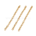 Ion Plating(IP) 304 Stainless Steel Cable Chains, Unwelded, Golden, 1.5x2x0.4mm, about 0.08 Foot(0.025m)/pc(CHS-WH0007-01A-G)
