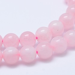 Natural Madagascar Rose Quartz Beads Strads, Grade AB, Round, 6mm, Hole: 0.8mm, about 65pcs/strands, 15~16 inch(X-G-D655-6mm)