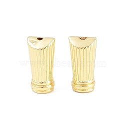 Brass Beads, Mixed Shapes, Rack Plating, Long-Lasting Plated, Cadmium Free & Lead Free, Real 18K Gold Plated, Column, 10x5mm, Hole: 1mm(KK-CBA57BD-07D-G)