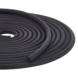 EPDM Sealing Strip, Furniture Repaired Supplies, Round, Black, 10mm, about 8m/roll(FIND-WH0126-372A)